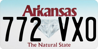 AR license plate 772VXO