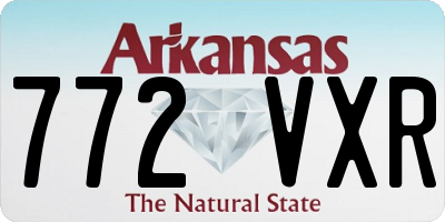 AR license plate 772VXR