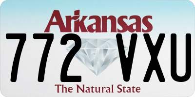 AR license plate 772VXU