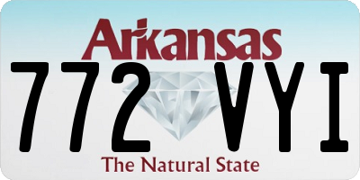 AR license plate 772VYI