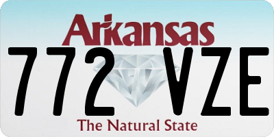 AR license plate 772VZE