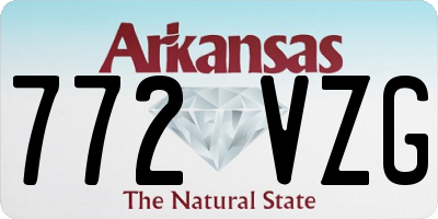 AR license plate 772VZG