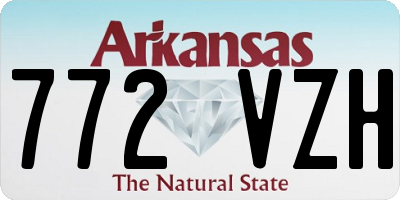 AR license plate 772VZH