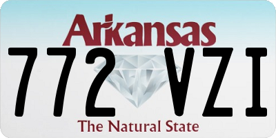 AR license plate 772VZI