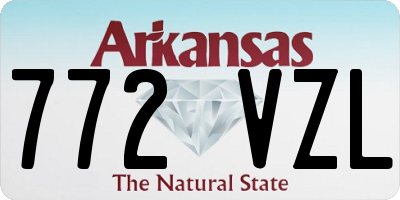 AR license plate 772VZL