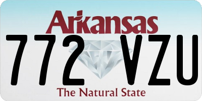 AR license plate 772VZU