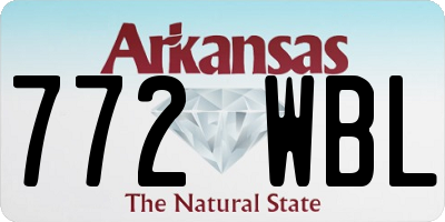 AR license plate 772WBL