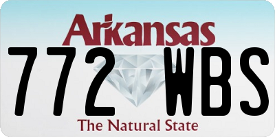 AR license plate 772WBS