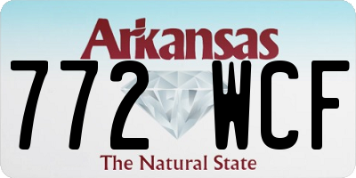AR license plate 772WCF