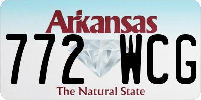 AR license plate 772WCG
