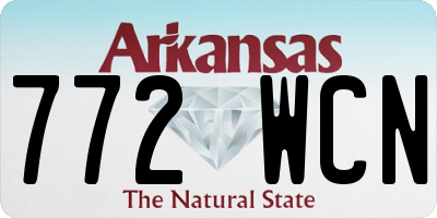 AR license plate 772WCN