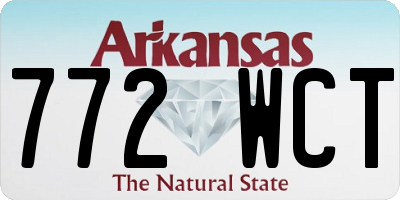 AR license plate 772WCT