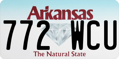AR license plate 772WCU
