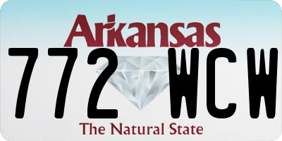 AR license plate 772WCW