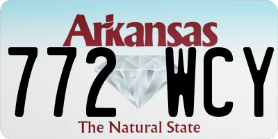 AR license plate 772WCY