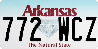 AR license plate 772WCZ