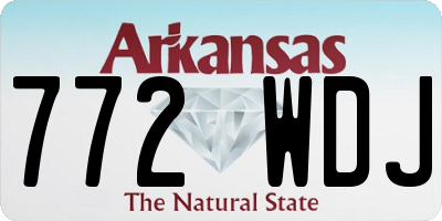 AR license plate 772WDJ