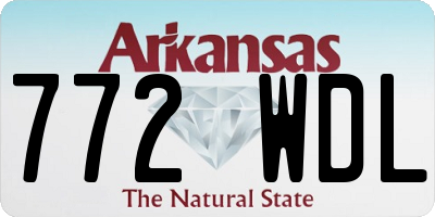 AR license plate 772WDL