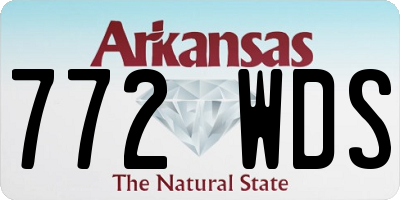 AR license plate 772WDS