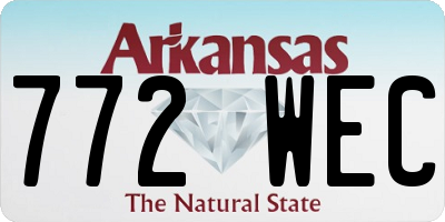 AR license plate 772WEC