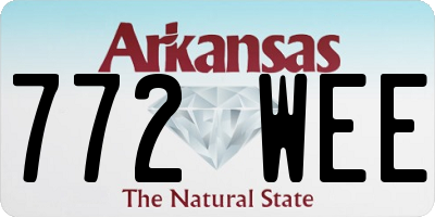 AR license plate 772WEE