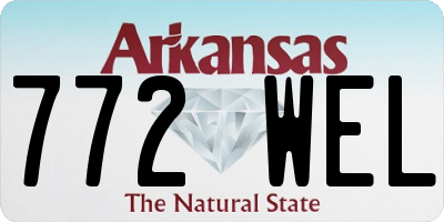 AR license plate 772WEL
