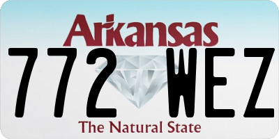 AR license plate 772WEZ