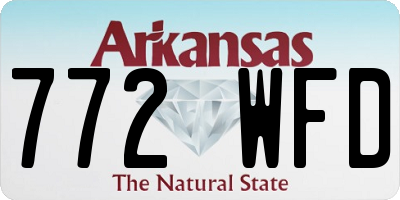 AR license plate 772WFD