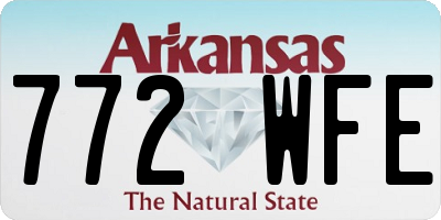 AR license plate 772WFE