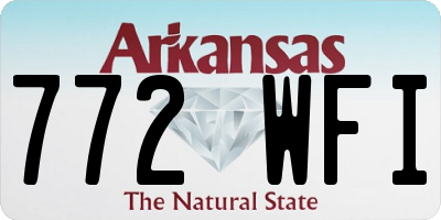 AR license plate 772WFI