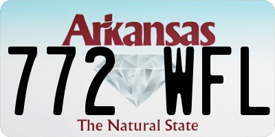 AR license plate 772WFL