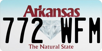 AR license plate 772WFM