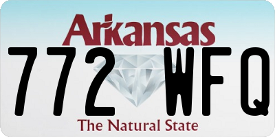 AR license plate 772WFQ