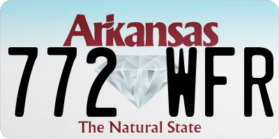 AR license plate 772WFR
