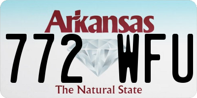 AR license plate 772WFU