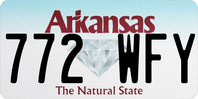 AR license plate 772WFY