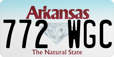 AR license plate 772WGC