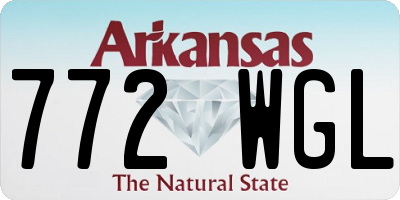 AR license plate 772WGL