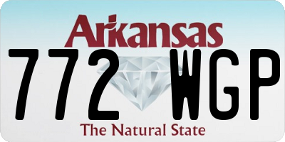 AR license plate 772WGP