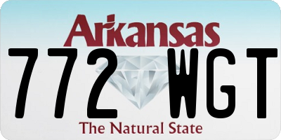 AR license plate 772WGT