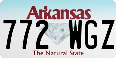 AR license plate 772WGZ