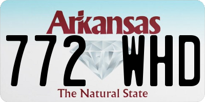 AR license plate 772WHD