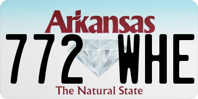 AR license plate 772WHE
