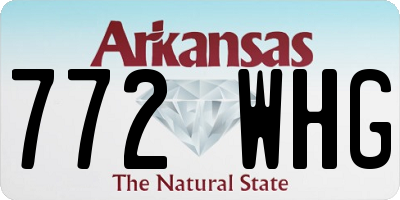 AR license plate 772WHG