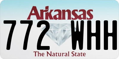 AR license plate 772WHH