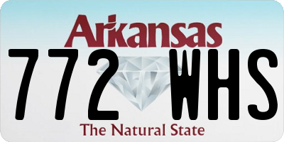 AR license plate 772WHS