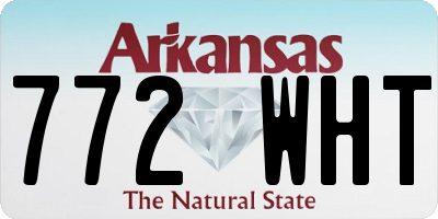 AR license plate 772WHT