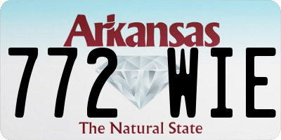 AR license plate 772WIE