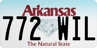 AR license plate 772WIL