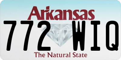 AR license plate 772WIQ
